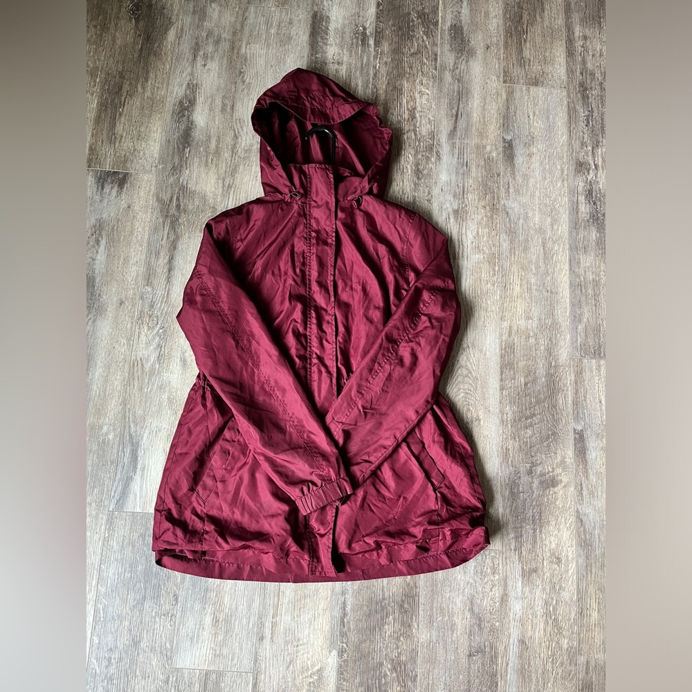 A NEW DAY Maroon Rain Coat, Women’s, Size Small